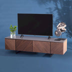 SAFAVIEH Couture Stine Chevron 60-inch TV Stand - 60 W x 16 L x 16 H - 60Wx16Dx16H