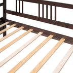 Lit de repos jumeau en bois massif avec rangement et 10 lattes – Canapé et lit combinés