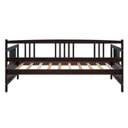 Lit de repos jumeau en bois massif avec rangement et 10 lattes – Canapé et lit combinés