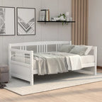 Lit de repos jumeau en bois massif avec rangement et 10 lattes – Canapé et lit combinés
