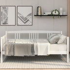 Lit de repos jumeau en bois massif avec rangement et 10 lattes – Canapé et lit combinés