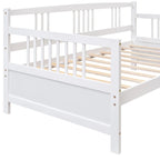 Lit de repos jumeau en bois massif avec rangement et 10 lattes – Canapé et lit combinés