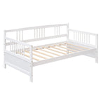 Lit de repos jumeau en bois massif avec rangement et 10 lattes – Canapé et lit combinés