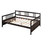 Lit de repos jumeau en bois massif avec rangement et 10 lattes – Canapé et lit combinés