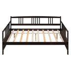 Lit de repos jumeau en bois massif avec rangement et 10 lattes – Canapé et lit combinés