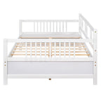 Lit de repos jumeau en bois massif avec rangement et 10 lattes – Canapé et lit combinés
