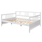 Lit de repos jumeau en bois massif avec rangement et 10 lattes – Canapé et lit combinés