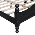 Lit plateforme de style rétro, Cadre de lit plateforme en bois