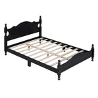 Lit plateforme de style rétro, Cadre de lit plateforme en bois