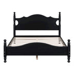 Lit plateforme de style rétro, Cadre de lit plateforme en bois