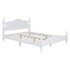 Lit plateforme de style rétro, Cadre de lit plateforme en bois
