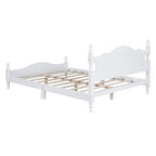 Lit plateforme de style rétro, Cadre de lit plateforme en bois