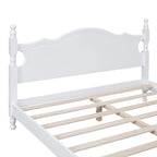 Lit plateforme de style rétro, Cadre de lit plateforme en bois