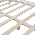 Lit plateforme de style rétro, Cadre de lit plateforme en bois