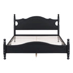 Lit plateforme de style rétro, Cadre de lit plateforme en bois