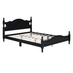 Lit plateforme de style rétro, Cadre de lit plateforme en bois