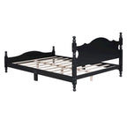 Lit plateforme de style rétro, Cadre de lit plateforme en bois