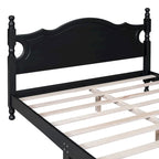 Lit plateforme de style rétro, Cadre de lit plateforme en bois