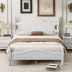 Lit plateforme de style rétro, Cadre de lit plateforme en bois
