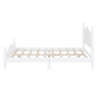 Lit plateforme de style rétro, Cadre de lit plateforme en bois