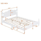 Lit plateforme de style rétro, Cadre de lit plateforme en bois
