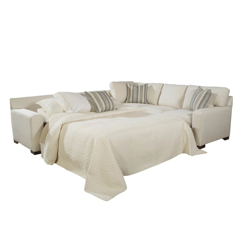 Canapé-lit d'angle Kobe avec matelas en mousse à mémoire de forme Queen Gel