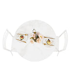 Table à manger ronde de 31,5 po, table de loisirs moderne avec pied en métal