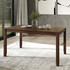 Ensemble de salle à manger contemporain 5 pièces en bois avec 4 chaises rembourrées