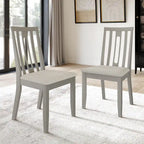 Ensemble de salle à manger contemporain 5 pièces en bois avec 4 chaises rembourrées