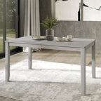 Ensemble de salle à manger contemporain 5 pièces en bois avec 4 chaises rembourrées
