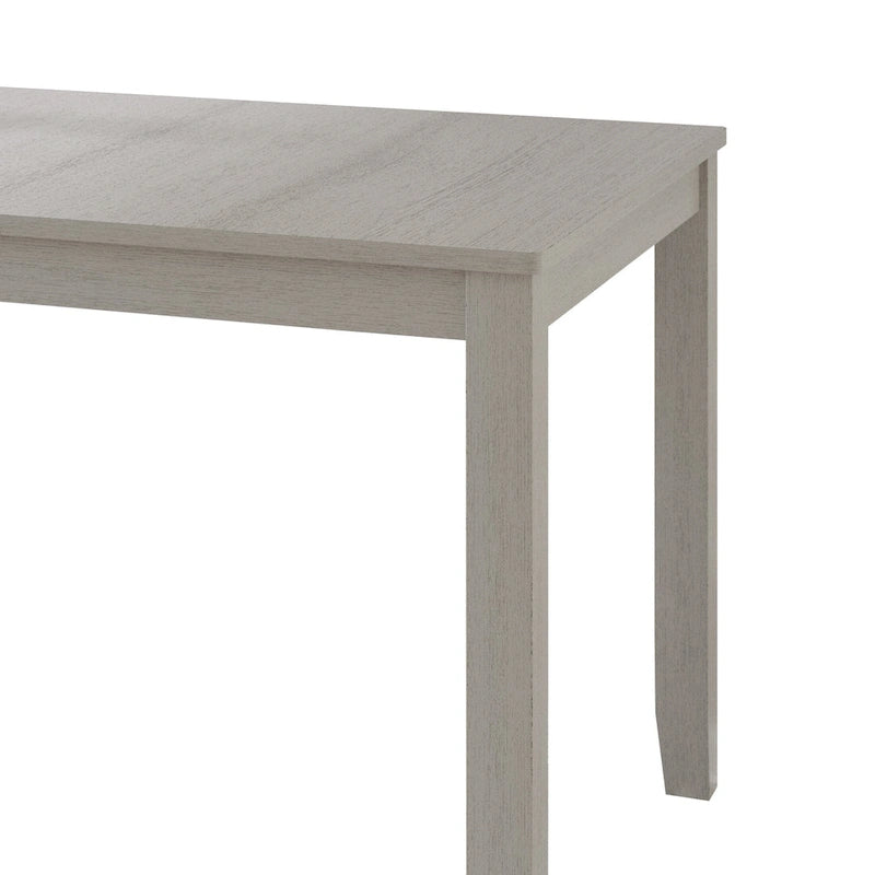 Ensemble de salle à manger contemporain 5 pièces en bois avec 4 chaises rembourrées