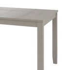 Ensemble de salle à manger contemporain 5 pièces en bois avec 4 chaises rembourrées