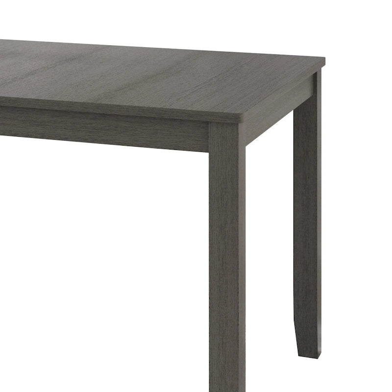 Ensemble de salle à manger contemporain 5 pièces en bois avec 4 chaises rembourrées