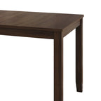Ensemble de salle à manger contemporain 5 pièces en bois avec 4 chaises rembourrées