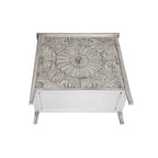 Armoire 2 portes, Meuble américain, Convient pour chambre à coucher, salon, bureau, Gris+Blanc