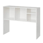 Étagère de bureau en bois blanc à 4 compartiments – Organiseur de bureau et de dortoir peu encombrant