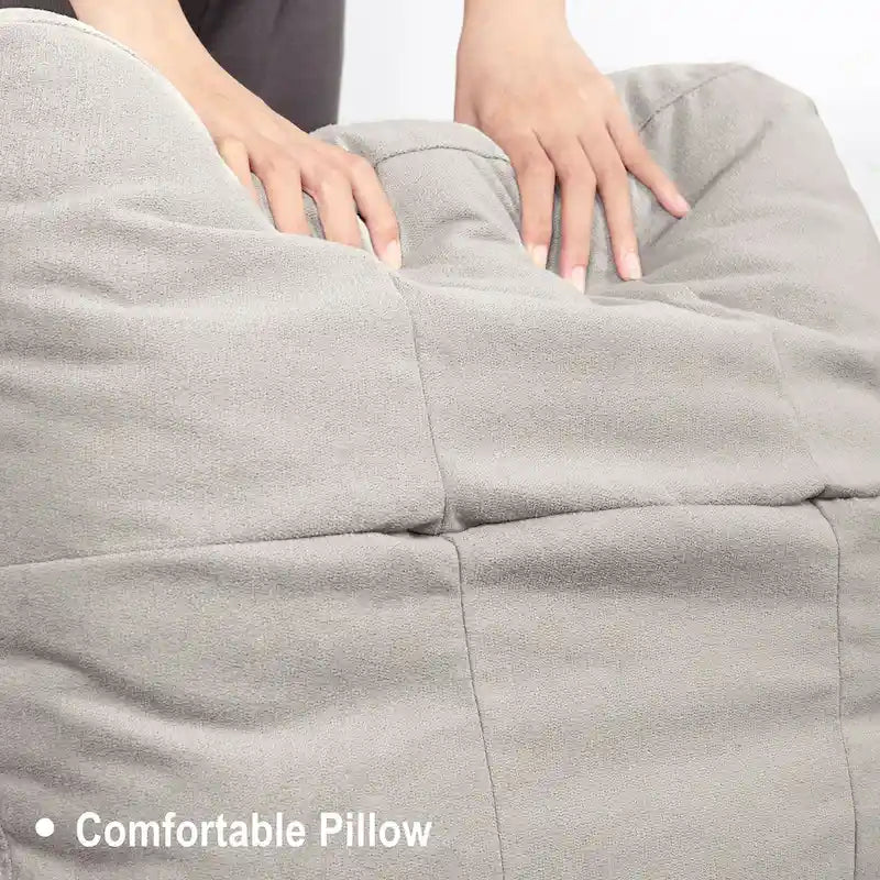 Canapé d'angle en U 4 places en tissu respirant – Capacité de 400 kg