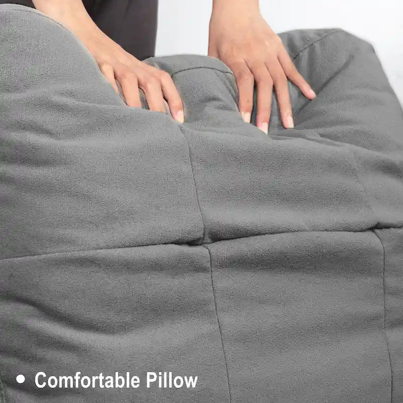 Canapé d'angle en U 4 places en tissu respirant – Capacité de 400 kg
