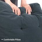 Canapé d'angle en U 4 places en tissu respirant – Capacité de 400 kg
