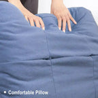Canapé d'angle en U 4 places en tissu respirant – Capacité de 400 kg