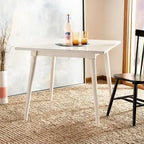 Table de salle à manger carrée contemporaine avec pieds de style vintage – 36 po