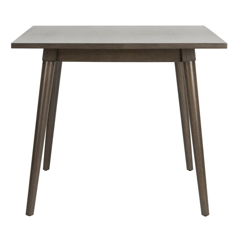 Table de salle à manger carrée contemporaine avec pieds de style vintage – 36 po