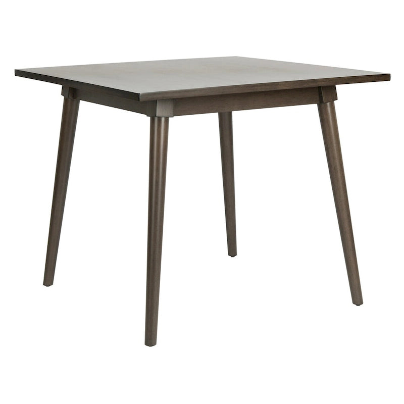 Table de salle à manger carrée contemporaine avec pieds de style vintage – 36 po
