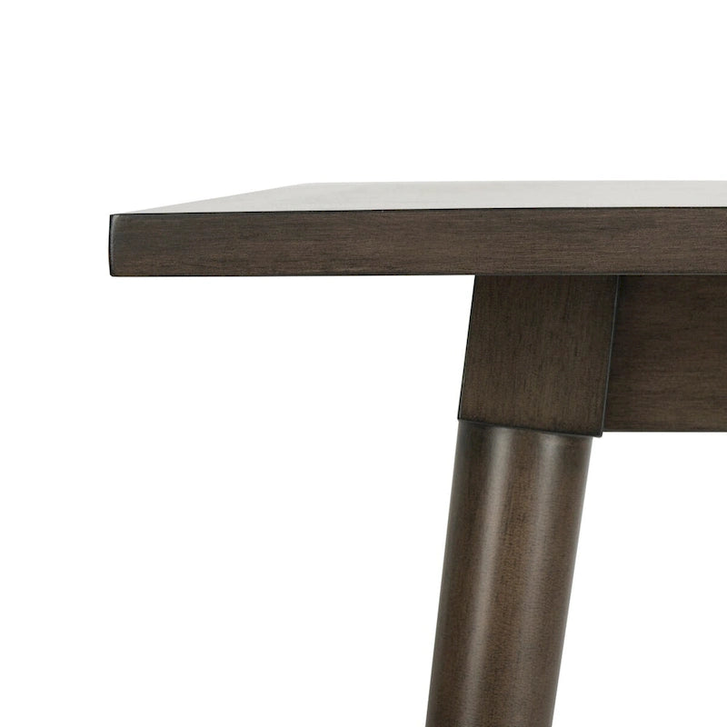 Table de salle à manger carrée contemporaine avec pieds de style vintage – 36 po