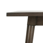 Table de salle à manger carrée contemporaine avec pieds de style vintage – 36 po