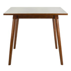 Table de salle à manger carrée contemporaine avec pieds de style vintage – 36 po