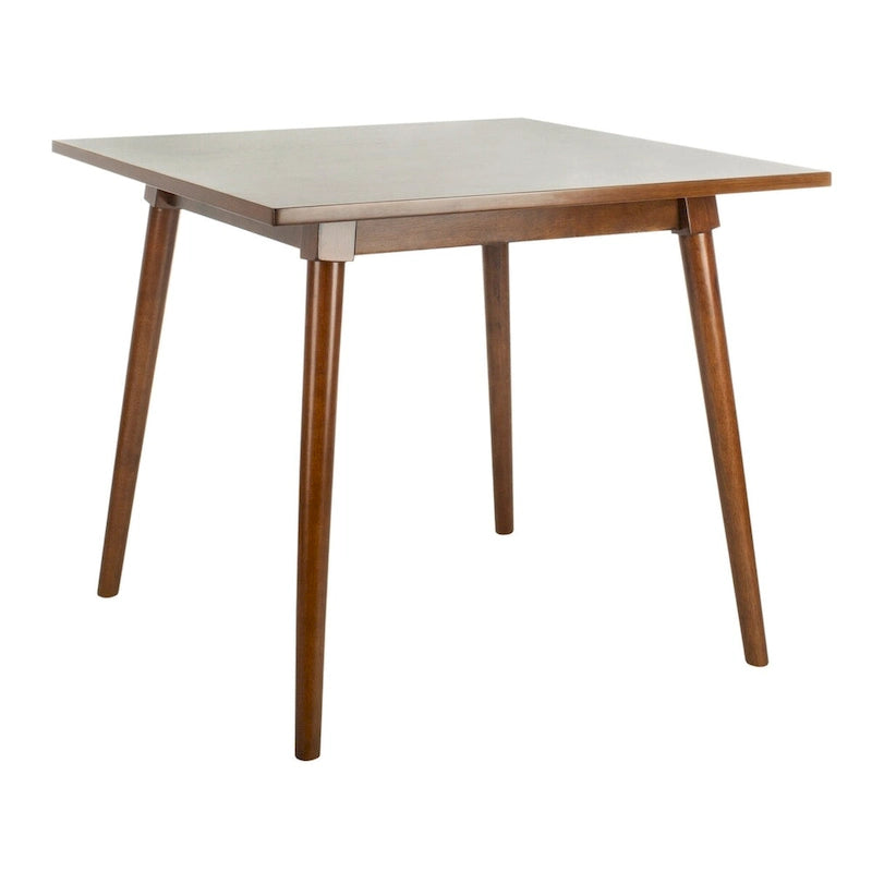 Table de salle à manger carrée contemporaine avec pieds de style vintage – 36 po