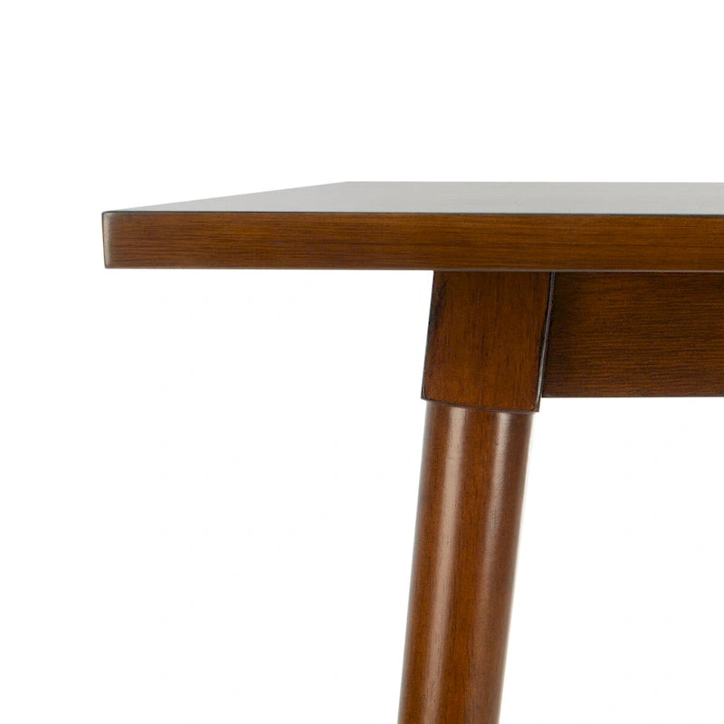 Table de salle à manger carrée contemporaine avec pieds de style vintage – 36 po